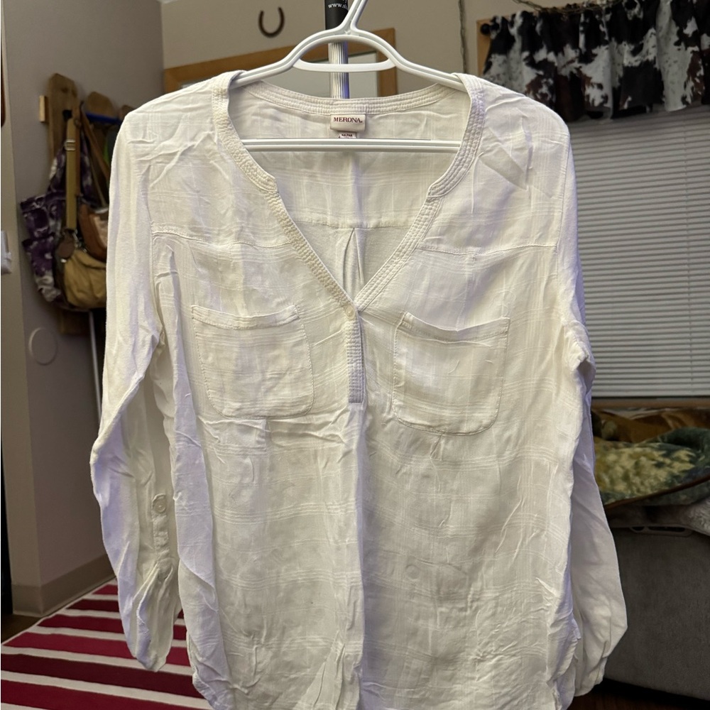Merona Women's Cream Blouse